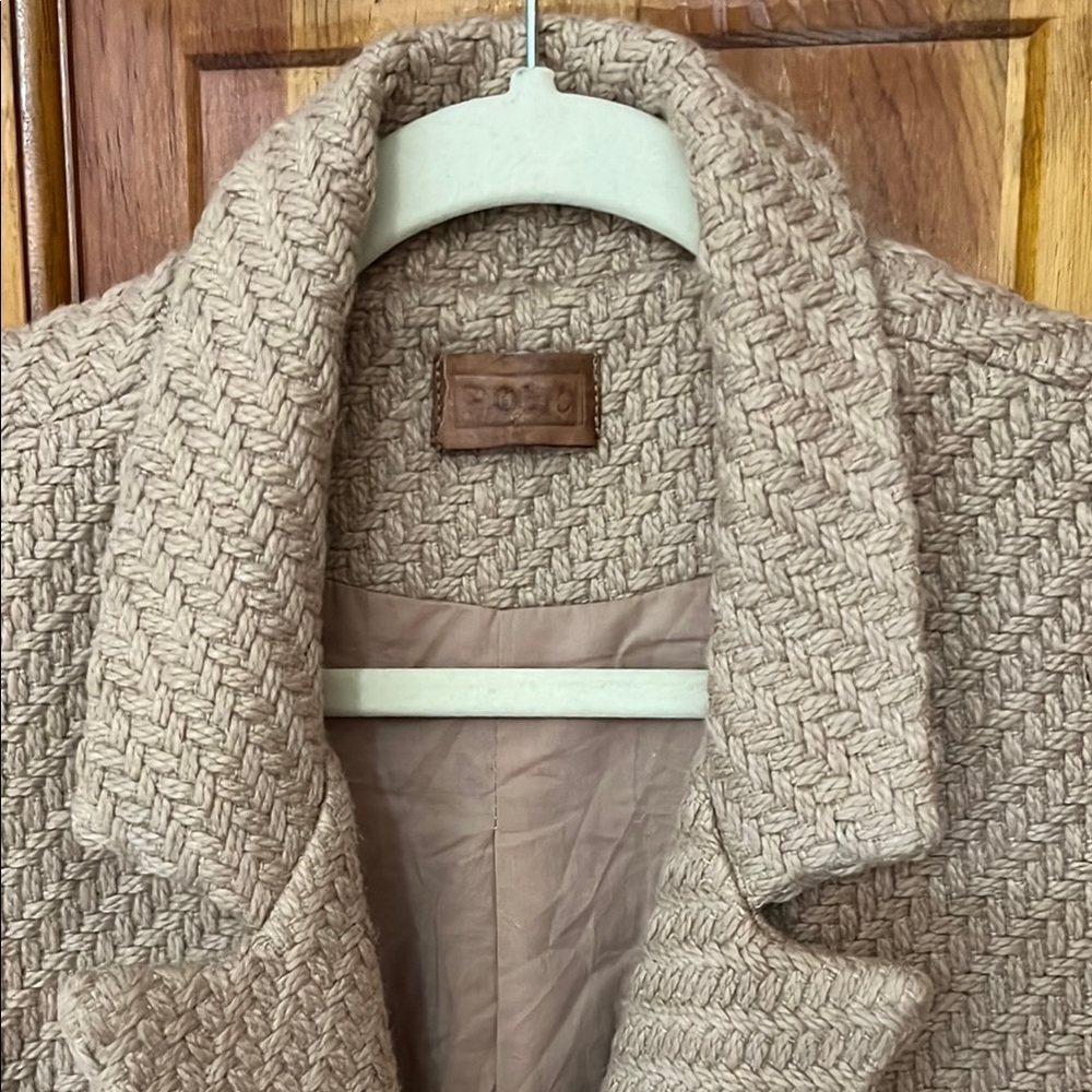 NWOT POL Double-Breasted Long Waist Coat with Thick Textured Fabric - Picture 3 of 5